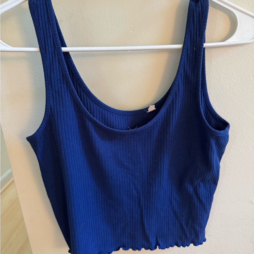 PacSun Royal Blue Ribbed Tank Top
